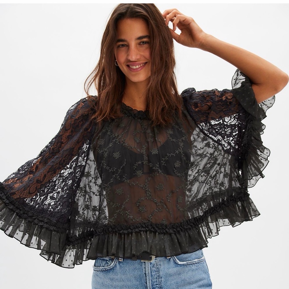 Free People Carly Cape Top - Picture 3 of 5